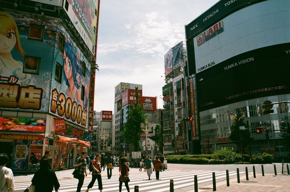 東京・新宿の街並み。ジョジョの奇妙な冒険スティール・ボール・ランNetflix配信